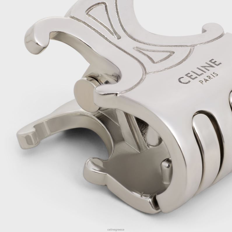 triomphe σετ με 3 μίνι νύχια μαλλιών από ορείχαλκο με φινίρισμα ροδίου & ατσάλι γυναίκες CELINE 640PT1238 αξεσουάρ ασήμι