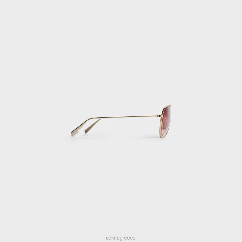 μεταλλικός σκελετός 02 γυαλιά ηλίου από μέταλλο γυναίκες CELINE 640PT1125 αξεσουάρ χρυσό/ροζ ντεγκραντέ