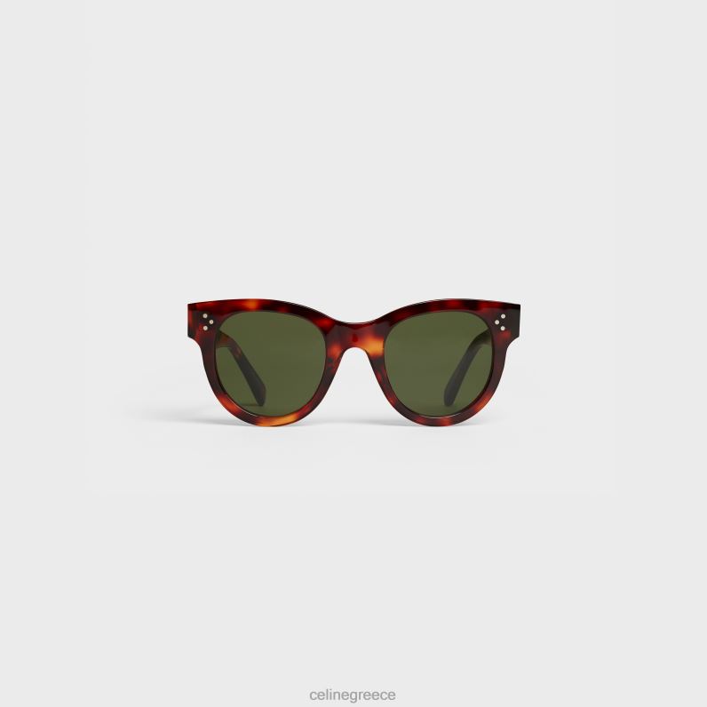 γυαλιά ηλίου cat eye s003 σε acetate με φακούς ορυκτού γυαλιού γυναίκες CELINE 640PT1136 αξεσουάρ σκοτεινή Αβάνα