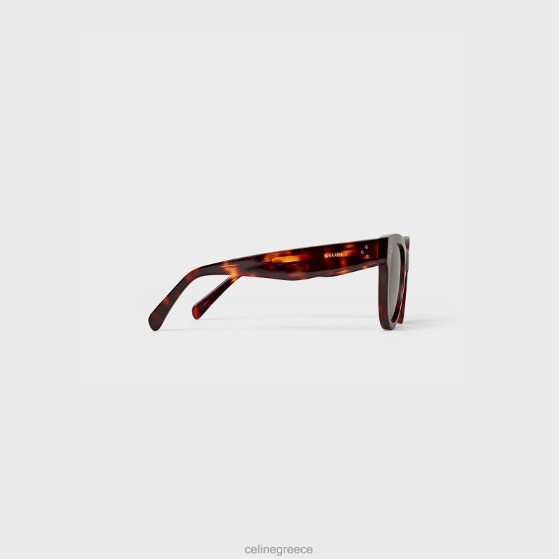 γυαλιά ηλίου cat eye s003 σε acetate με φακούς ορυκτού γυαλιού γυναίκες CELINE 640PT1136 αξεσουάρ σκοτεινή Αβάνα