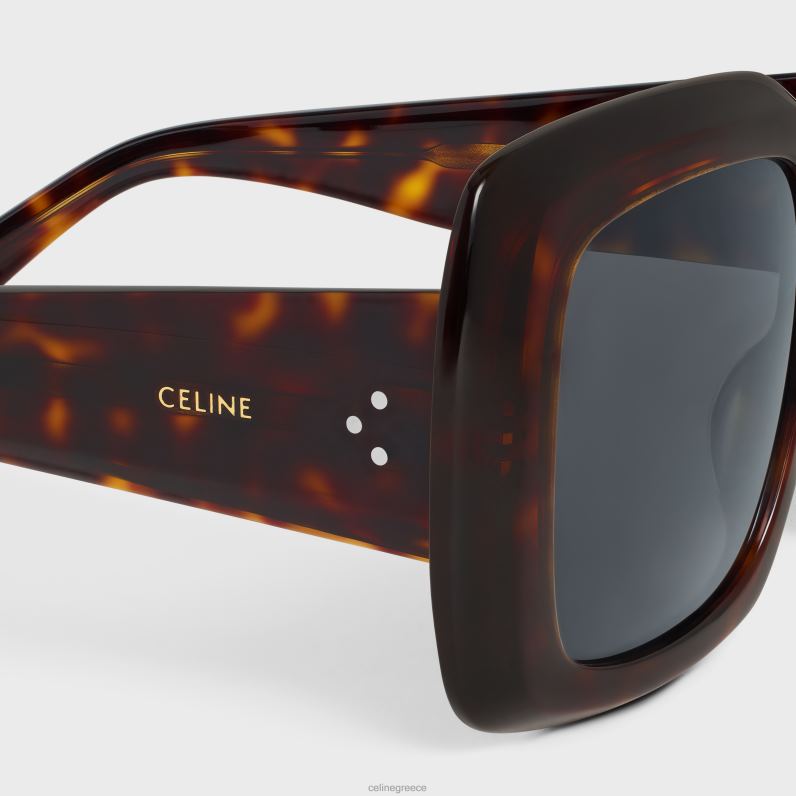 τετράγωνα γυαλιά ηλίου s263 σε acetate γυναίκες CELINE 640PT1150 αξεσουάρ κλασική Αβάνα