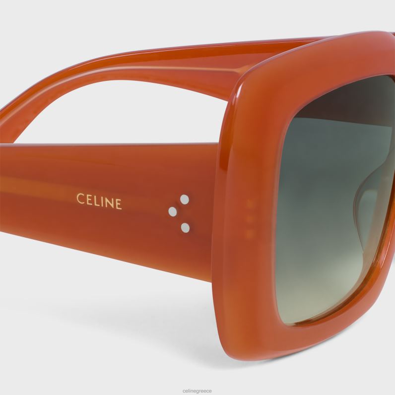 τετράγωνα γυαλιά ηλίου s263 σε acetate γυναίκες CELINE 640PT1151 αξεσουάρ γαλακτώδης σκουριά