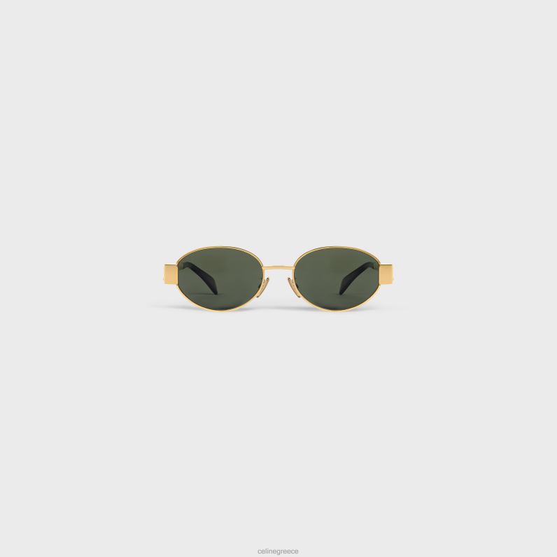 γυαλιά ηλίου triomphe metal 01 σε μέταλλο γυναίκες CELINE 640PT1122 αξεσουάρ χρυσό/πράσινο