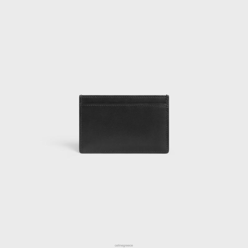 κάρτα cuir triomphe σε γυαλιστερό δέρμα μοσχαριού γυναίκες CELINE 640PT429 αξεσουάρ μαύρος