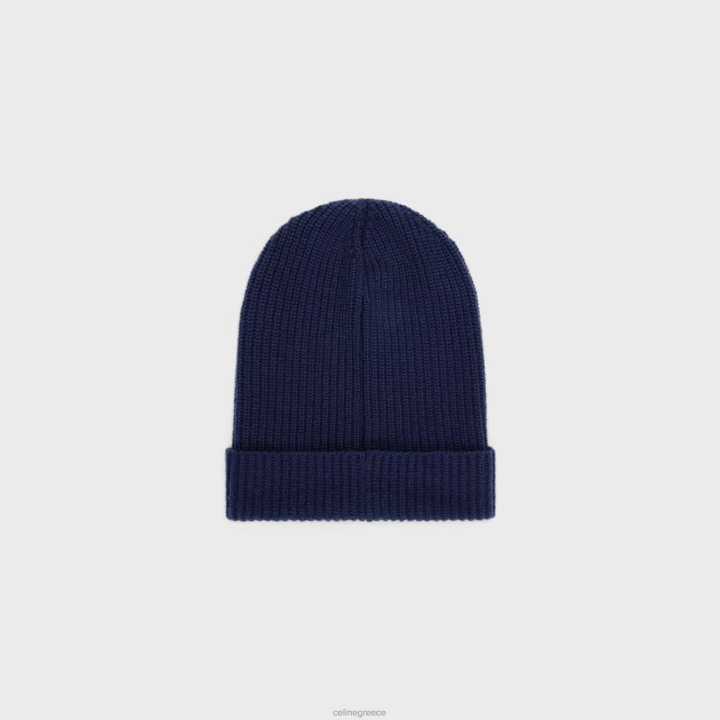 κουκιά από μαλλί με ραβδώσεις άνδρες CELINE 640PT2237 αξεσουάρ ΠΟΛΕΜΙΚΟ ΝΑΥΤΙΚΟ