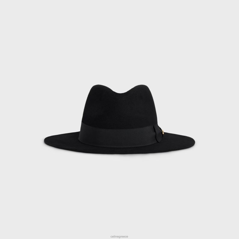 καπέλο Fedora σε τσόχα γυναίκες CELINE 640PT1193 αξεσουάρ μαύρος