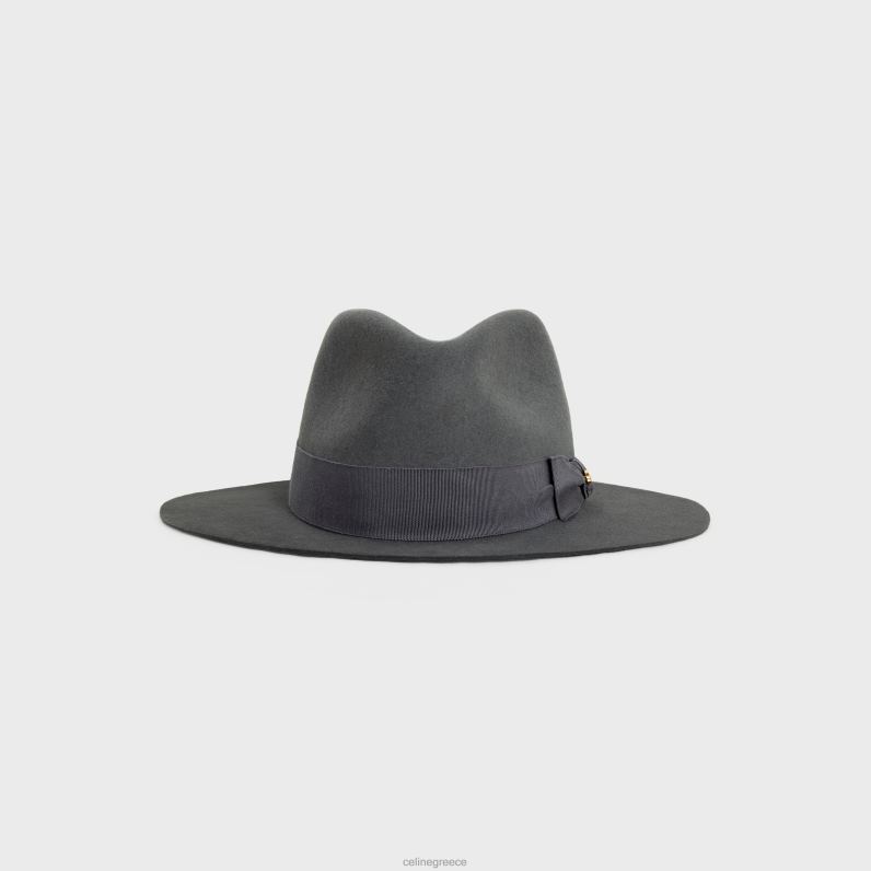 καπέλο Fedora σε τσόχα γυναίκες CELINE 640PT1194 αξεσουάρ gris