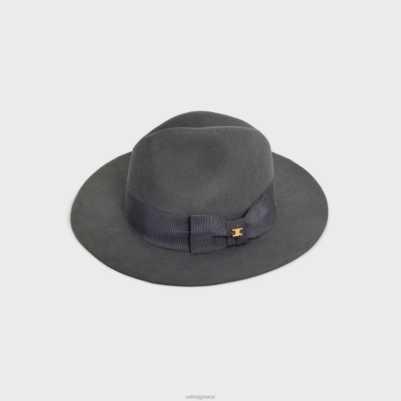 καπέλο Fedora σε τσόχα γυναίκες CELINE 640PT1194 αξεσουάρ gris