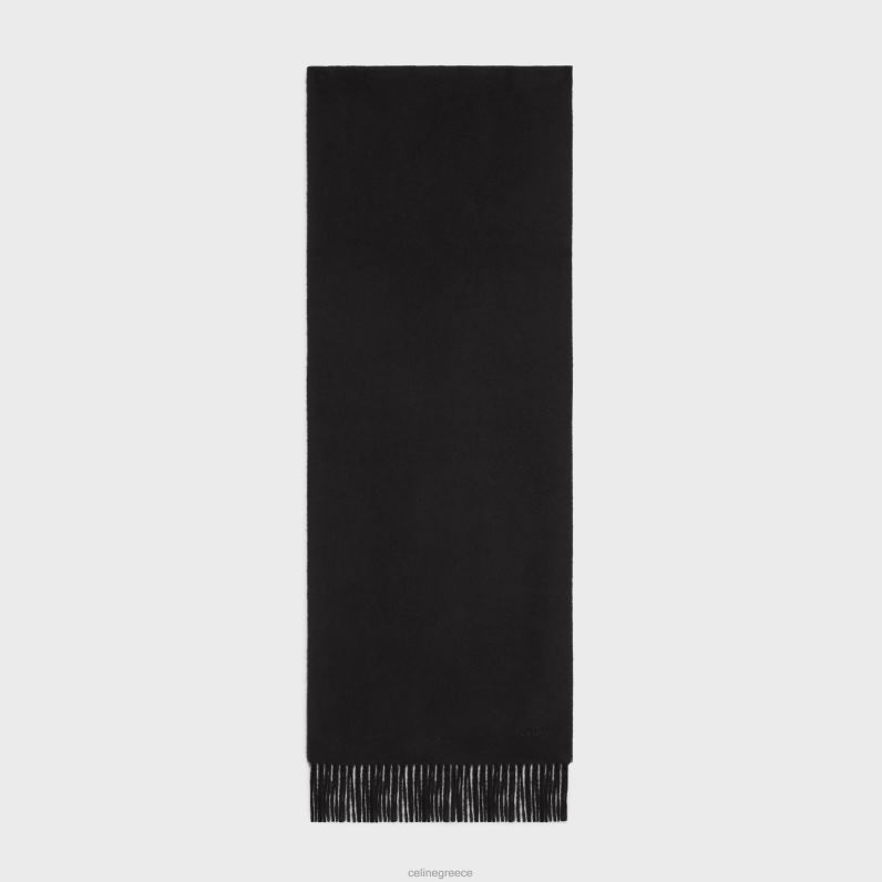 κασκόλ από κασμίρ άνδρες CELINE 640PT2259 αξεσουάρ μαύρος