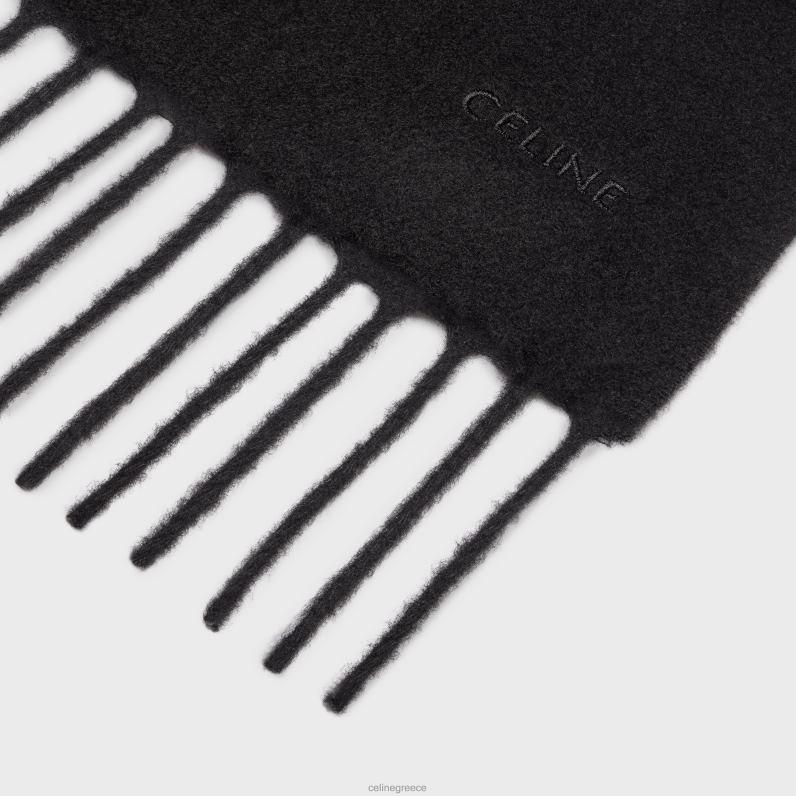 κασκόλ από κασμίρ άνδρες CELINE 640PT2259 αξεσουάρ μαύρος