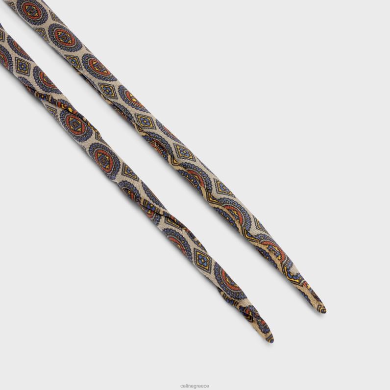 λεπτό μαντήλι biscotto μεταξωτό charmeuse γυναίκες CELINE 640PT1223 αξεσουάρ paille