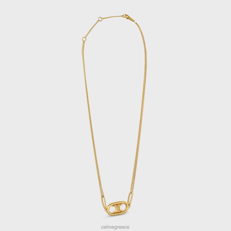 κολιέ θριάμβου από ορείχαλκο γυναίκες CELINE 640PT1315 αξεσουάρ χρυσός