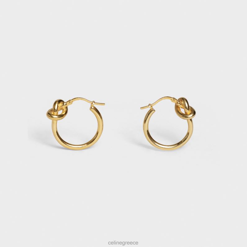 κόμπος μικρά τσέρκια από ορείχαλκο με φινίρισμα γυναίκες CELINE 640PT1351 αξεσουάρ χρυσός