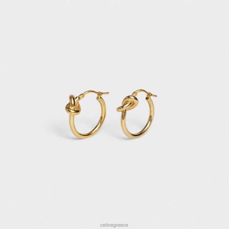 κόμπος μικρά τσέρκια από ορείχαλκο με φινίρισμα γυναίκες CELINE 640PT1351 αξεσουάρ χρυσός