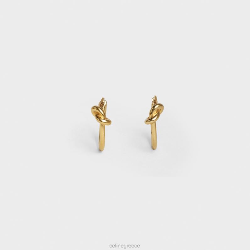κόμπος μικρά τσέρκια από ορείχαλκο με φινίρισμα γυναίκες CELINE 640PT1351 αξεσουάρ χρυσός