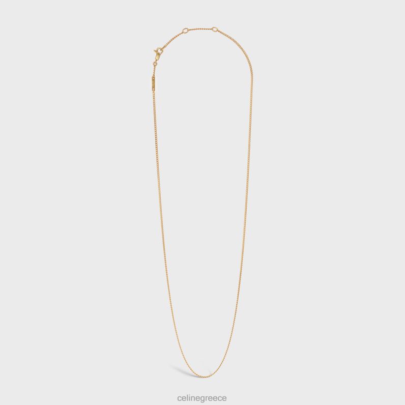 διαχωριζόμενες κοντή αλυσίδα σε ορείχαλκο με φινίρισμα γυναίκες CELINE 640PT1359 αξεσουάρ χρυσός
