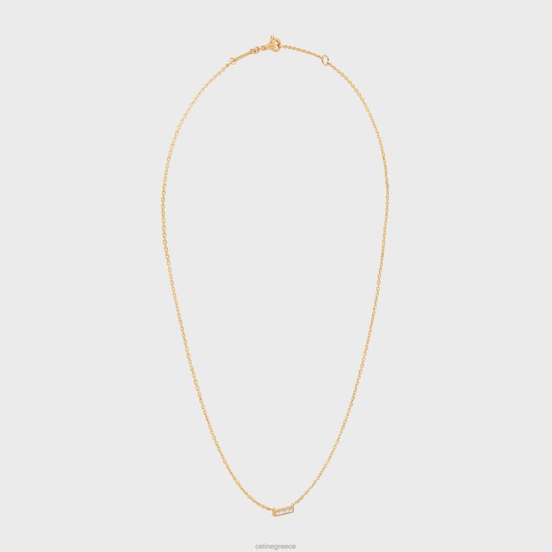 κολιέ γραμμή σε διαμάντια γυναίκες CELINE 640PT1394 αξεσουάρ κίτρινο χρυσό & λευκό