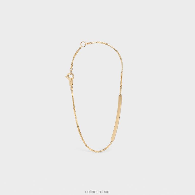 συναισθηματικό ίσιο βραχιόλι σε διαμάντι γυναίκες CELINE 640PT1398 αξεσουάρ κίτρινο χρυσό & λευκό