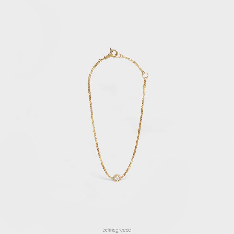 συναισθηματικό βραχιόλι μπριγιάν σε διαμάντι γυναίκες CELINE 640PT1401 αξεσουάρ κίτρινο χρυσό & λευκό