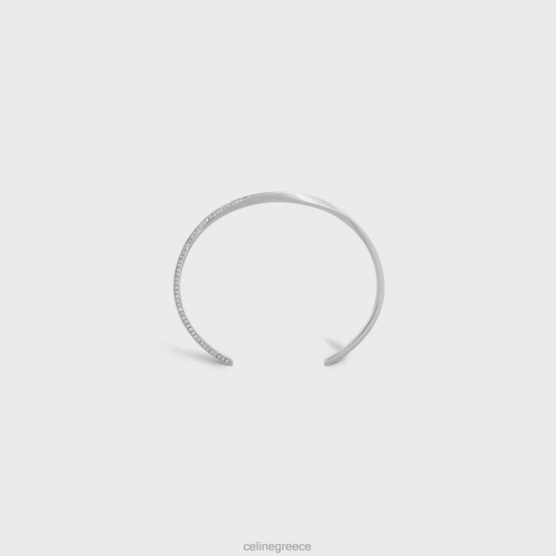 βραχιόλι στρέψης σε διαμάντια γυναίκες CELINE 640PT1407 αξεσουάρ λευκό χρυσό & λευκό