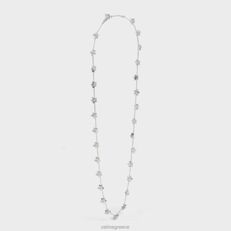 Etoile κολιέ με πολλά αστέρια σε διαμάντια γυναίκες CELINE 640PT1421 αξεσουάρ λευκό χρυσό & λευκό
