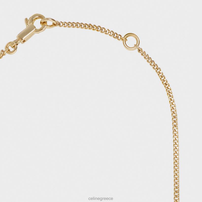 Κολιέ alphabet l από ορείχαλκο με φινίρισμα γυναίκες CELINE 640PT1335 αξεσουάρ χρυσός