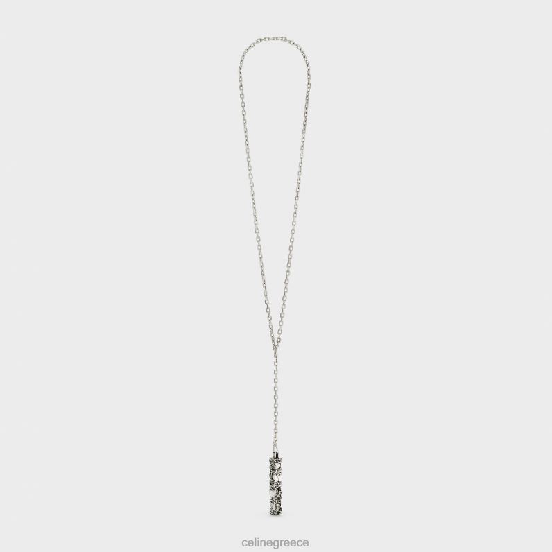 Κολιέ συμπίεσης cesar project σε στερλίνα γυναίκες CELINE 640PT1360 αξεσουάρ ασήμι