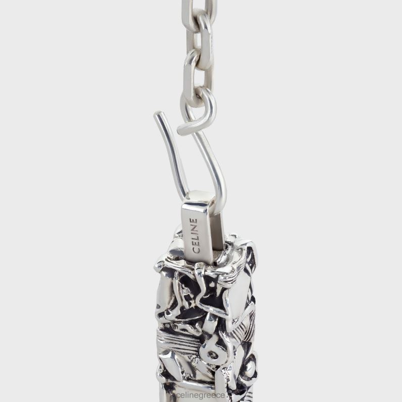 Κολιέ συμπίεσης cesar project σε στερλίνα γυναίκες CELINE 640PT1360 αξεσουάρ ασήμι