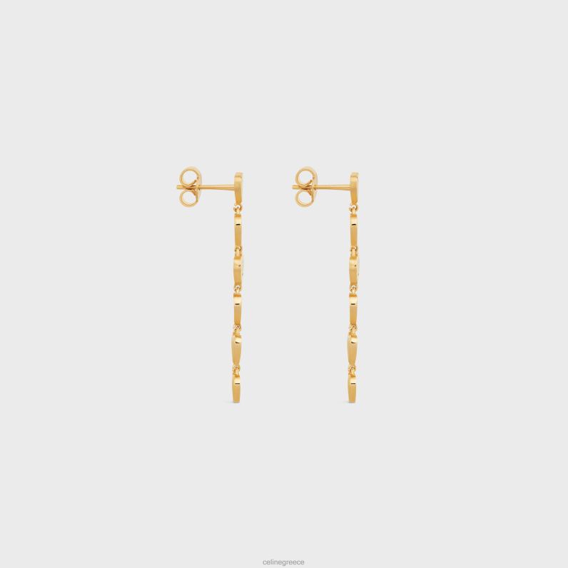 σκουλαρίκια coeur από ορείχαλκο με φινίρισμα γυναίκες CELINE 640PT1264 αξεσουάρ χρυσός