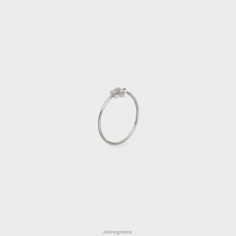 δαχτυλίδι etoile σε διαμάντι γυναίκες CELINE 640PT1420 αξεσουάρ λευκό χρυσό & λευκό