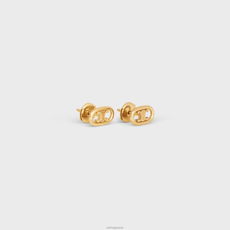 mailllon triomphe studs in γυναίκες CELINE 640PT1386 αξεσουάρ κίτρινος χρυσός