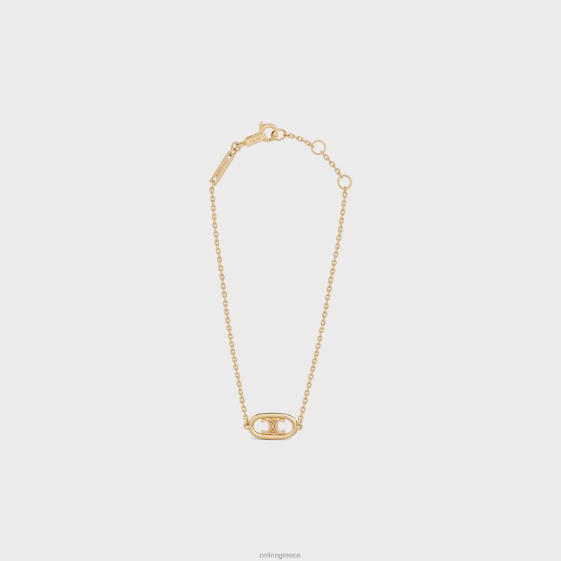 Βραχιόλι θριάμβου maillon μέσα γυναίκες CELINE 640PT1384 αξεσουάρ κίτρινος χρυσός