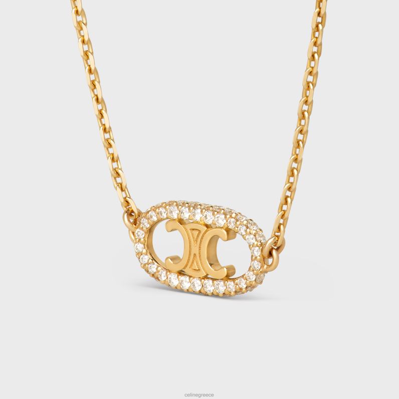 Βραχιόλι maillon triomphe σε διαμάντια γυναίκες CELINE 640PT1379 αξεσουάρ κίτρινο χρυσό & λευκό