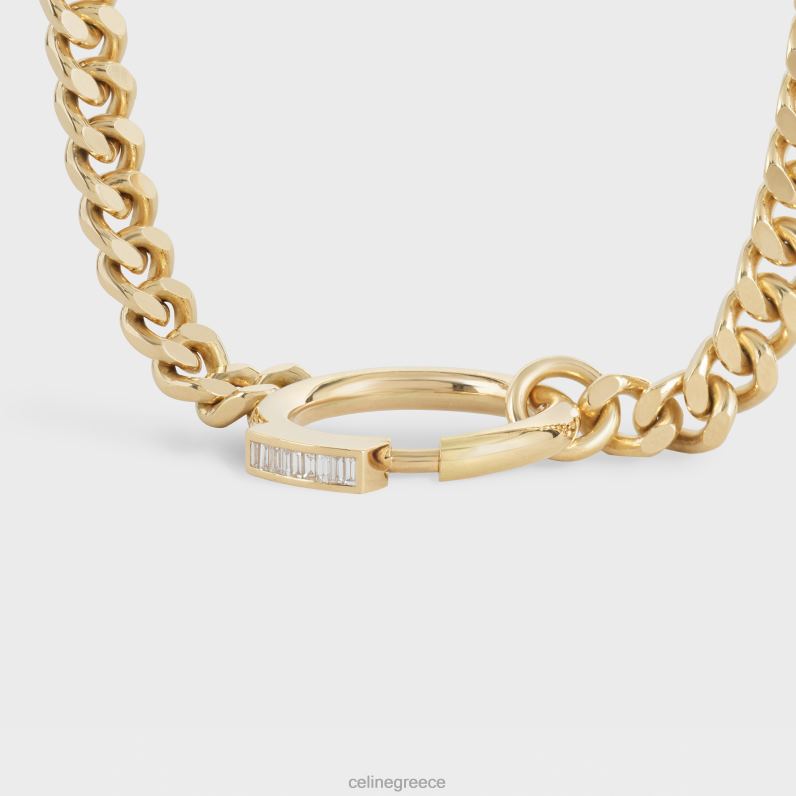 κολιέ systeme σε διαμάντια γυναίκες CELINE 640PT1423 αξεσουάρ κίτρινο χρυσό & λευκό