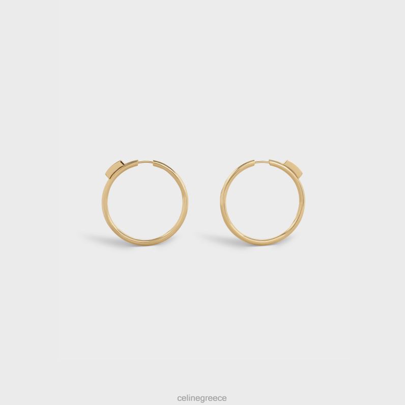 systeme μεγάλους κρίκους σε διαμάντια γυναίκες CELINE 640PT1424 αξεσουάρ κίτρινο χρυσό & λευκό