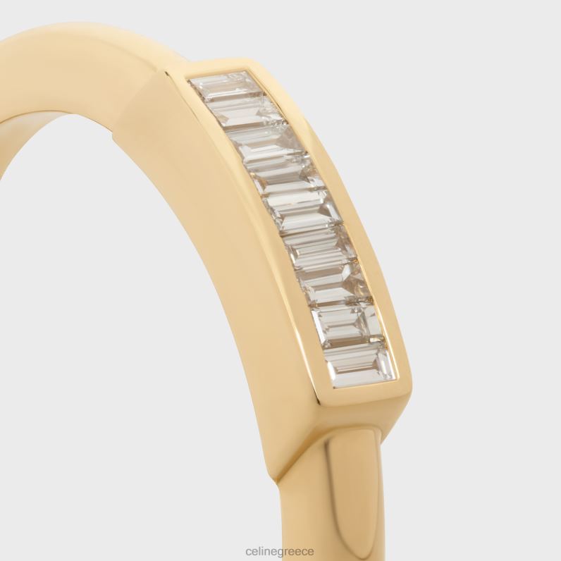 systeme δαχτυλίδι σε διαμάντια γυναίκες CELINE 640PT1425 αξεσουάρ κίτρινο χρυσό & λευκό