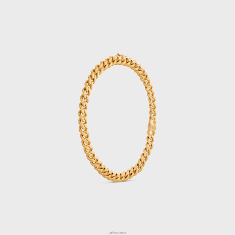 γκουρμέ κολιέ triomphe από ορείχαλκο με φινίρισμα γυναίκες CELINE 640PT1310 αξεσουάρ χρυσός