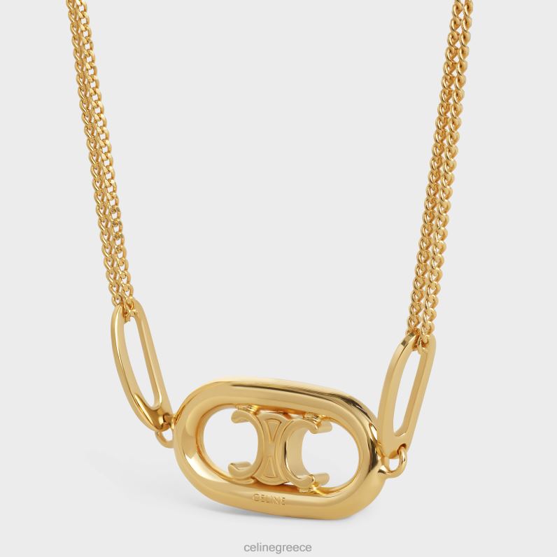 βραχιόλι triomphe από ορείχαλκο με φινίρισμα γυναίκες CELINE 640PT1316 αξεσουάρ χρυσός