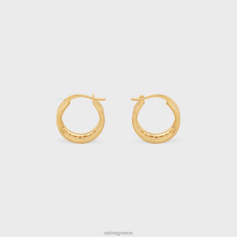 triomphe multi κρίκους από ορείχαλκο με φινίρισμα γυναίκες CELINE 640PT1318 αξεσουάρ χρυσός