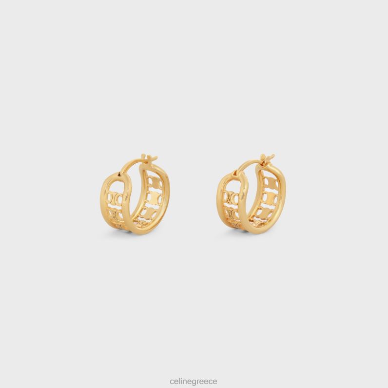 triomphe multi κρίκους από ορείχαλκο με φινίρισμα γυναίκες CELINE 640PT1318 αξεσουάρ χρυσός