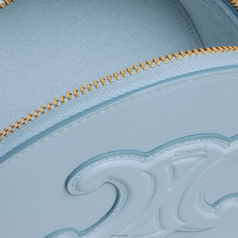 θήκη μισού φεγγαριού σε λείο δέρμα μοσχαριού γυναίκες CELINE 640PT343 αξεσουάρ απαλό μπλε