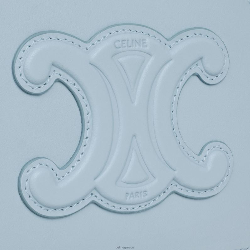 θήκη μισού φεγγαριού σε λείο δέρμα μοσχαριού γυναίκες CELINE 640PT343 αξεσουάρ απαλό μπλε