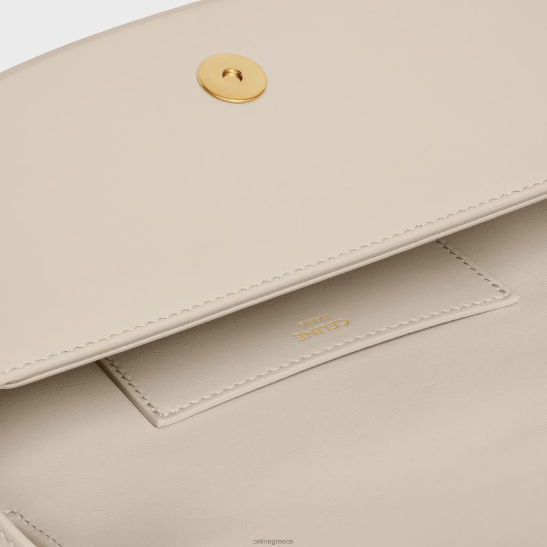 συμπλέκτης σε λουράκι ταμπού σε απαλό δέρμα μόσχου γυναίκες CELINE 640PT344 αξεσουάρ ελαφριά πέτρα