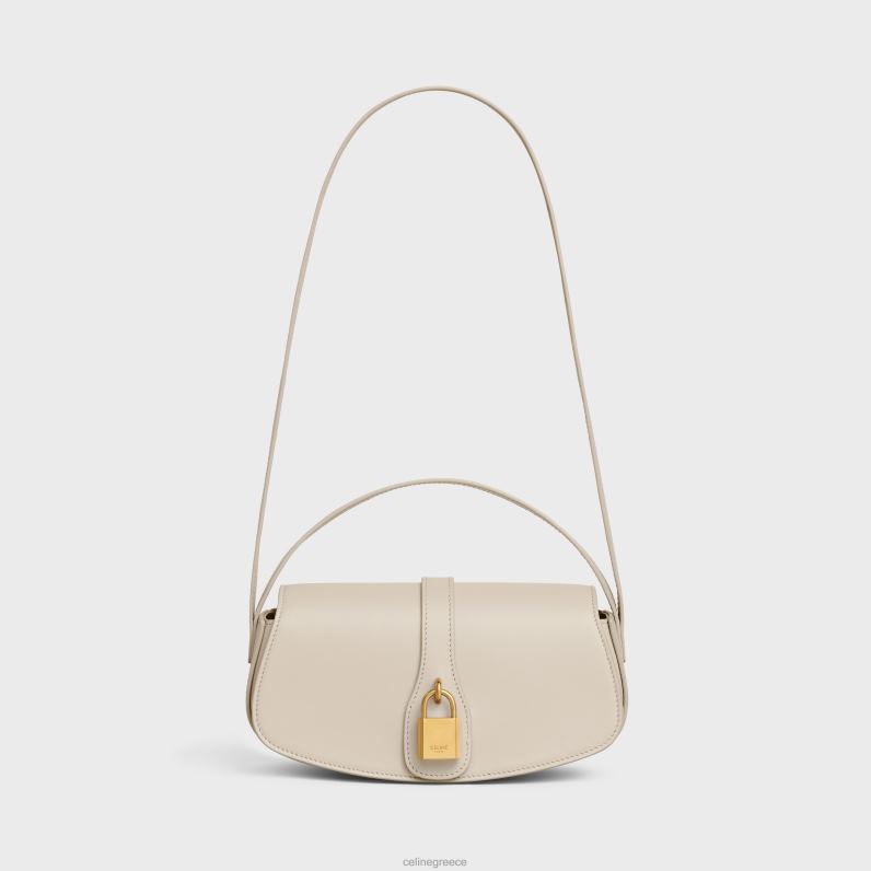συμπλέκτης σε λουράκι ταμπού σε απαλό δέρμα μόσχου γυναίκες CELINE 640PT344 αξεσουάρ ελαφριά πέτρα