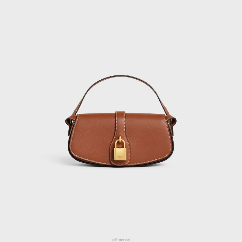 συμπλέκτης σε λουράκι ταμπού σε απαλό δέρμα μόσχου γυναίκες CELINE 640PT397 αξεσουάρ βυρσοδέψω