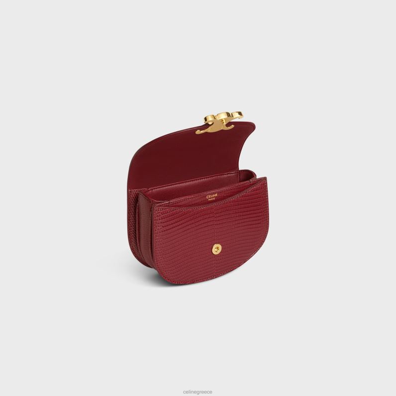 μίνι αλυσίδα besace clea σε σαύρα γυναίκες CELINE 640PT312 αξεσουάρ ρουμπίνι