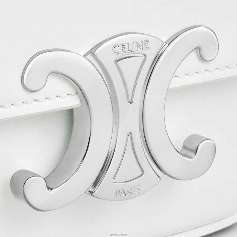 μίνι αλυσίδα claude σε γυαλιστερό δέρμα μοσχαριού γυναίκες CELINE 640PT310 αξεσουάρ blanc de blanc