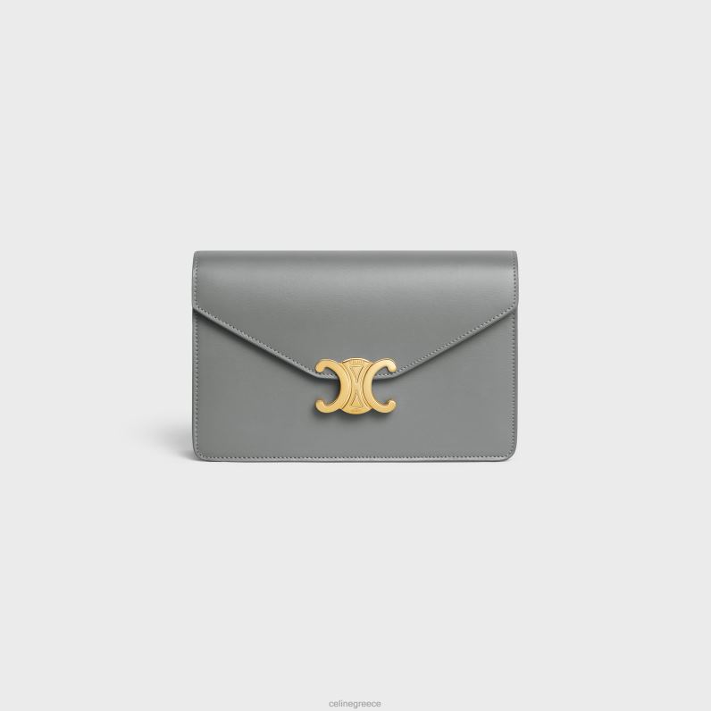 πορτοφόλι σε αλυσίδα margo σε γυαλιστερό δέρμα μοσχαριού γυναίκες CELINE 640PT315 αξεσουάρ ψευδάργυρος