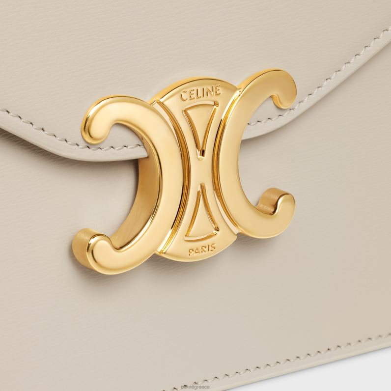 πορτοφόλι σε αλυσίδα margo σε γυαλιστερό δέρμα μοσχαριού γυναίκες CELINE 640PT318 αξεσουάρ ελαφριά πέτρα