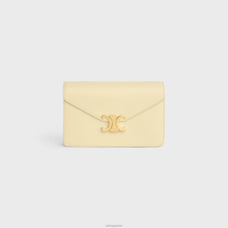 πορτοφόλι σε αλυσίδα margo σε γυαλιστερό δέρμα μοσχαριού γυναίκες CELINE 640PT355 αξεσουάρ ηλιακό φως